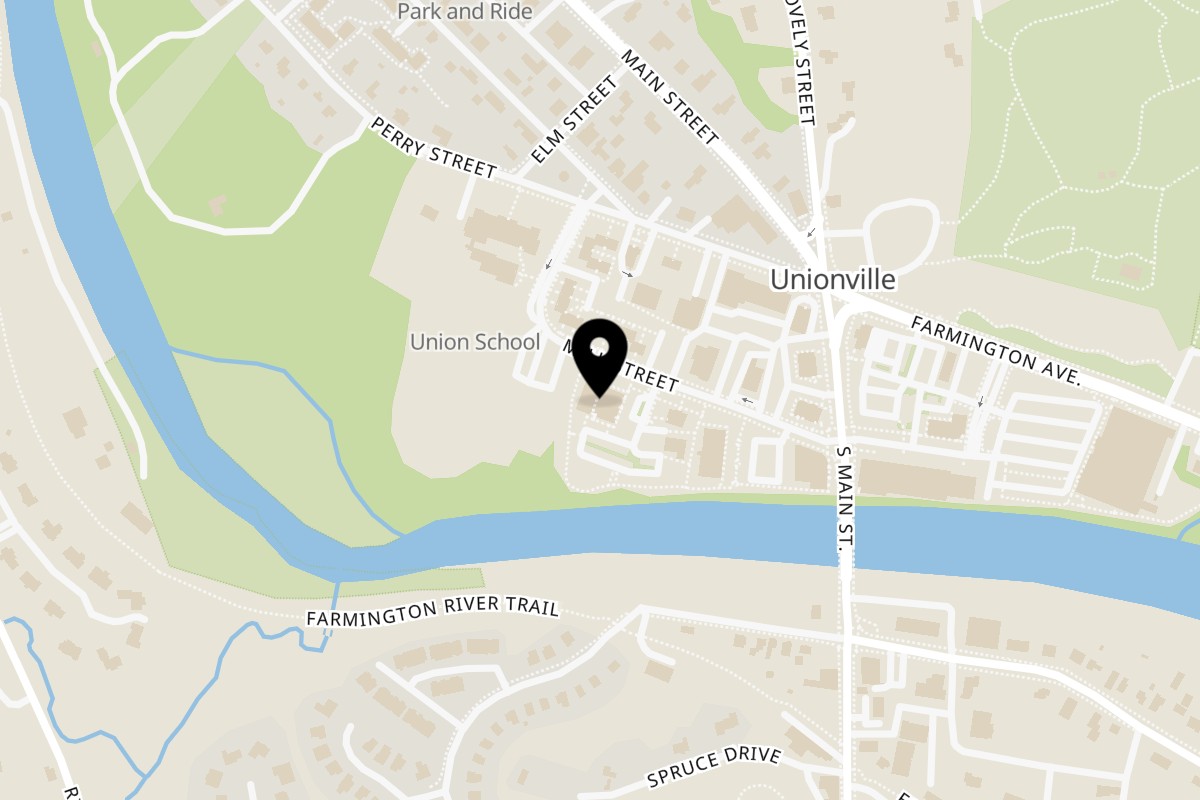 Map showing the location of Aura Essence Of India(Bar&Kitchen) on 55 Mill St in Unionville